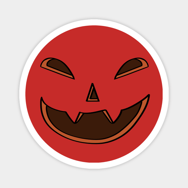 jack-o-lantern Magnet by Ashe Cloud